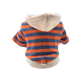 Pet Casual Striped Sweater Warm (Option: orange-M)