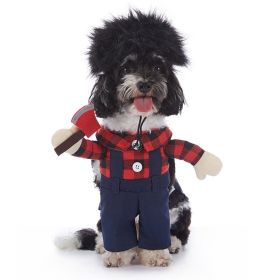 Pet Supplies Universal Clothes Bat (Option: PF95 Plaid Thug-M)