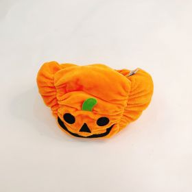 Halloween Pet Hat Bat Pumpkin Funny (Option: Funny Pumpkin Hat Orange-42cm)