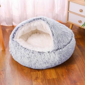 Waterproof Dog Kennel Warm Room Semi Enclosed (Option: Gradient Grey-100cm)