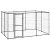 Outdoor Dog Kennel Steel with Roof 78.1 ftÂ¬â‰¤