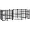 Outdoor Dog Kennel Steel 119 ftÂ¬â‰¤