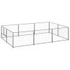 Dog Kennel Silver 64.6 ftÂ¬â‰¤ Steel