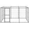 Outdoor Dog Kennel Steel with Roof 78.1 ftÂ¬â‰¤