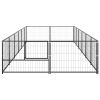 Dog Kennel Black 129.2 ftÂ¬â‰¤ Steel