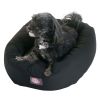 Poly/Cotton Bagel Pet Bed For Dogs, Khaki