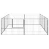 Dog Kennel Silver 64.6 ftÂ¬â‰¤ Steel