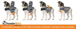 ThunderShirt Anxiety Jacket for Dogs, Heather Grey, Medium