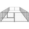 Dog Kennel Black 215.3 ftÂ¬â‰¤ Steel