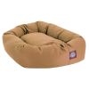 Poly/Cotton Bagel Pet Bed For Dogs, Khaki