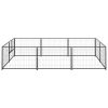 Dog Kennel Black 64.6 ftÂ¬â‰¤ Steel