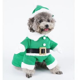 Dog Clothes Christmas Sweatshirt Clothes (Option: Green-M)