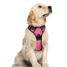 Dog Hand Holding Rope Reflective Vest (Option: Rose Red-XL)